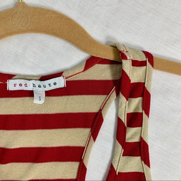 Red Haute Stripped Tank Top - Picture 3 of 4